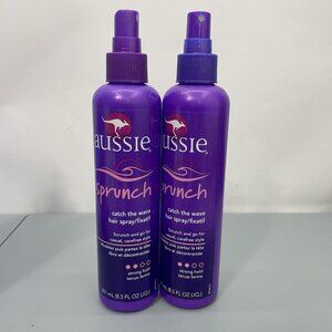 2 Aussie Sprunch Spray Non Aerosol Hair Spray 8.5oz Strong Hold